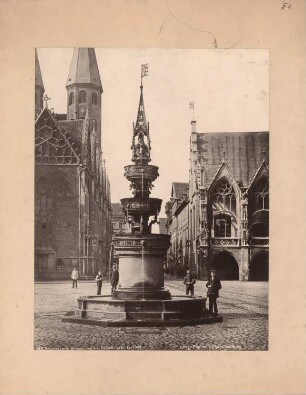 Brunnen auf dem Altstadtmarkt, Braunschweig: Ansicht