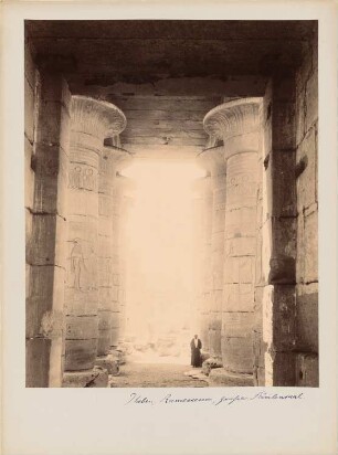 Ramesseum, Luxor (Theben-West): Ansicht, Große Säulenhalle