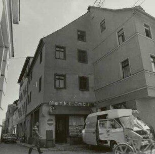 Glauchau, Wohn- und Geschäftshaus mit Imbisslokal, Straßenansicht