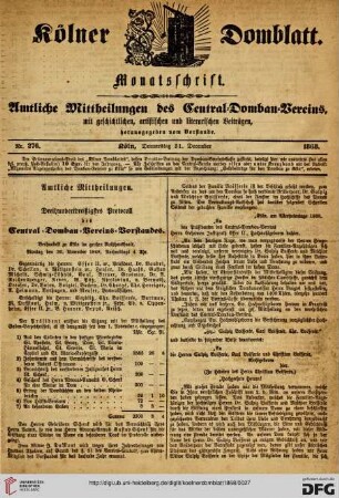 Nr. 276 (31.10.1868)