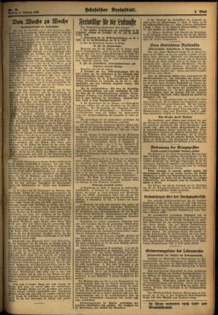 Zweite Ausgabe vom Montag, den 03. Februar 1936.
