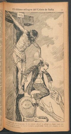 El último milagro del Cristo de Salta - [Caricatura]