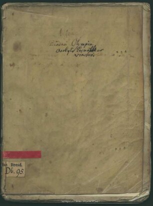 Francisci Porta Cretensis Nota in Pindari Olympia - Mscr.Dresd.Db.95