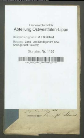 Sonstige: Berkenkamp, Heinrich Christoph: