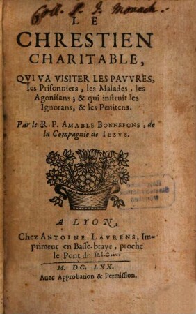 Le chrestien charitable