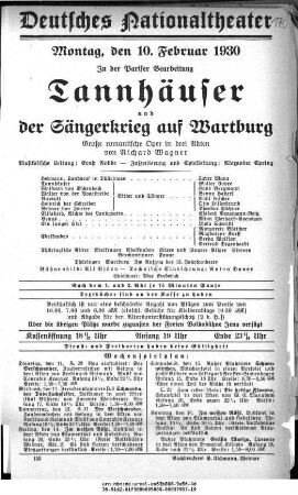 Tannhäuser und Der Sängerkrieg auf Wartburg