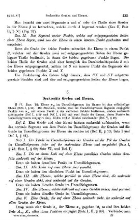 5. Senkrechte Grade und Ebenen.