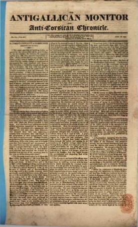 The Antigallican monitor and Anti-Corsican chronicle. 179. 1814
