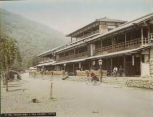 Wohnhäuser am Arashiyama-Berg