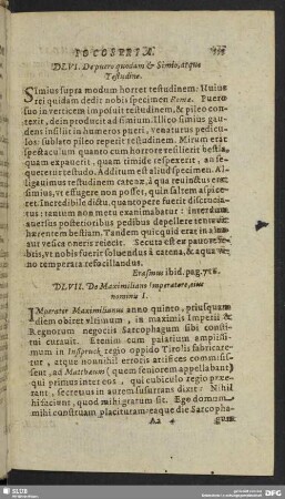 DLVII. De Maximiliano Imperatore, eius nominis I.