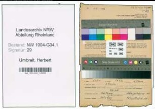 Entnazifizierung Herbert Umbreit , geb. 20.02.1910 (Frauenarzt)