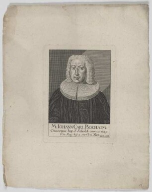 Bildnis des Iohann Carl Boehaim