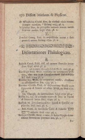 Dissertationes Philologicae