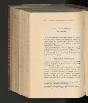 Le Congo Belge.