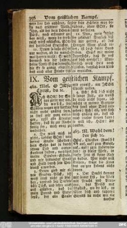 IX. Vom geistlichen Kampf.