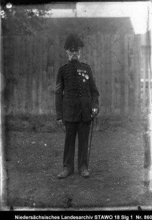 Arbeiter Wilhelm Lampe aus Wolfenbüttel, Johannisstr.1, als Sergeant des alten Braunschweigischen Infanterieregiments