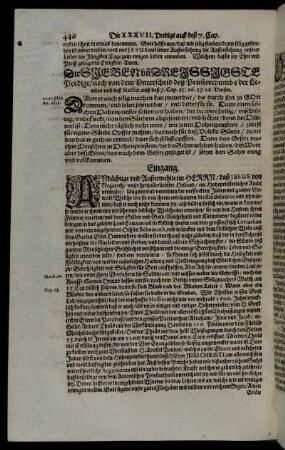 Die Sieben und dreissigste Predigt. - Die Acht und dreissigste Predigt.