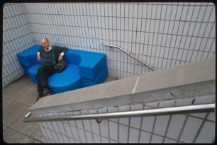 Sofa, blau