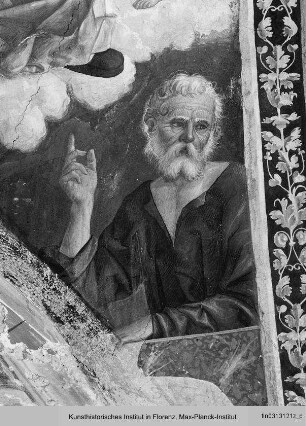 Chorfresken : Gewölbefresken : Kirchenvater Augustinus oder Ambrosius