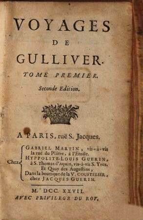 Voyages de Guilliver. 1
