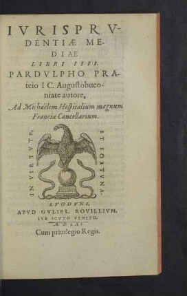 Ivrisprvdentiae Mediae Libri IIII