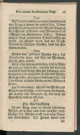 XV. Die Ausdünstung