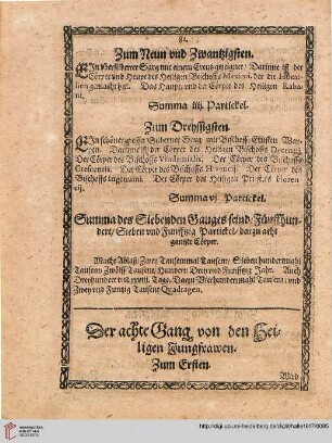 Der achte Gang
