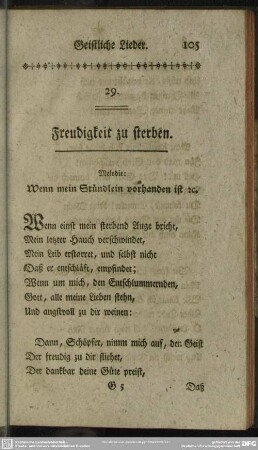29. Freudigkeit zu sterben