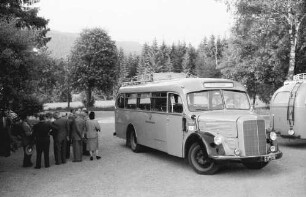 Feldberg, Bärental: Station mit Postbus; Hotel Adler