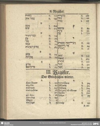 III. Register Der Griechischen wörter