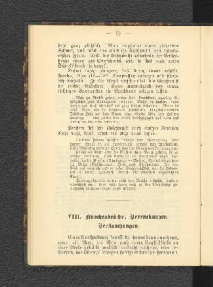VIII. Knochenbrüche, Verrenkungen, Verstauchungen.