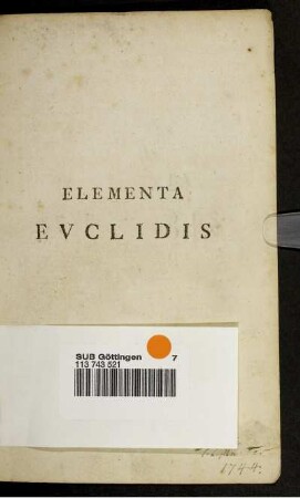 Elementorvm Evclidis Libri XV Ad Graeci Contextvs Fidem Recensiti Et Ad Vsvm Tironvm Accomodati