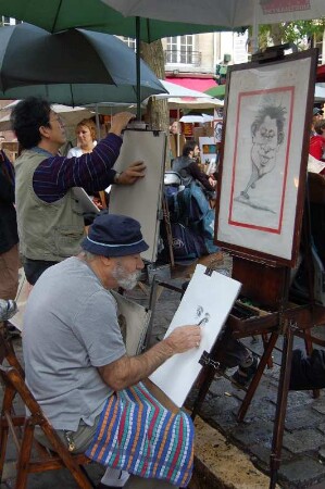 Maler am PLace du Tertre, Montmartre