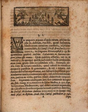 Dissertatio Inauguralis Medica, De Calculo Vesicae Urinariae, A Nimio Vini Hungarici Potu In Urethram Propulso, Ac Singulari Encheiresi Absque Sectione Exempto