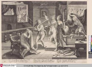 [Die Jungfrauen erhalten ihre Lampen; Virgins Receiving their Lamps]
