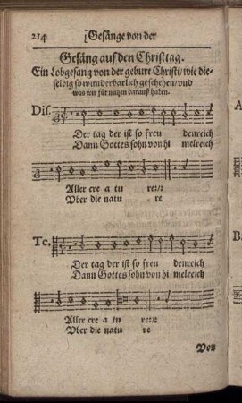 Gesäng auf den Christtag