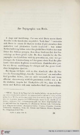 9: Zur Topographie von Doris