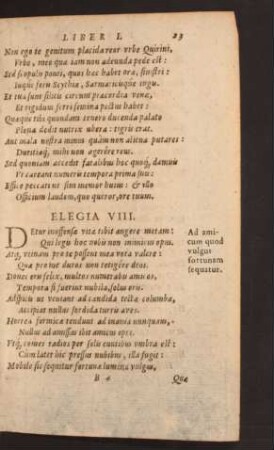 Elegia VIII.