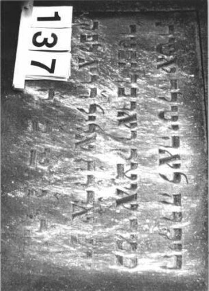 Grabstein 137 (Detailaufnahme)