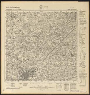 Messtischblatt 4016 = [2218] : Gütersloh, 1940 : Messtischblatt 4016 = [2218] : Gütersloh. - Aufn. 1895, hrsg. 1897, bericht. 1912, letzte Nachtr. 1938, Ausg. 1940. - [Berlin] : Reichsamt für Landesaufnahme, 1940. - 1 Kt. : einfarbig.