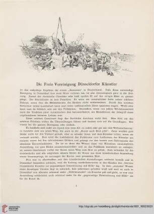 3: Die Freie Vereinigung Düsseldorfer Künstler