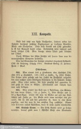 XIII. Kompotte