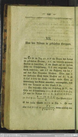 XII. Von den Rädern in gekröpften Gerinnen