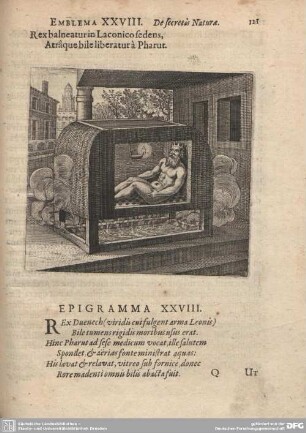 Emblema XXVIII. De secretis Naturae.