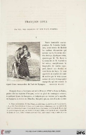 7: François Goya : sa vie, ses dessins et ses eaux-fortes