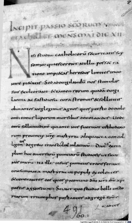 Vita S. Bonifatii. Vita S. Silvestri [u.a.] - BSB Clm 14704