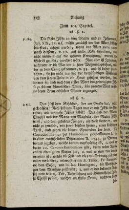 Zum 101. Capitel. - Zum 107. Capitel.