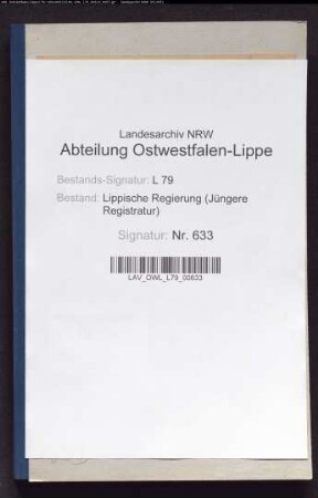 Disziplinarverfahren gegen den Stadtsekretär Friedrich Bröker, Detmold, wegen Dienstvergehens