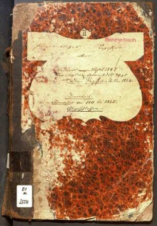 Taufregister I 1808-1847 Eheregister I 1808-1845 Totenregister I 1808-1854