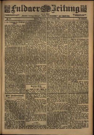 Ausgabe vom Dienstag, den 14. Oktober 1902.